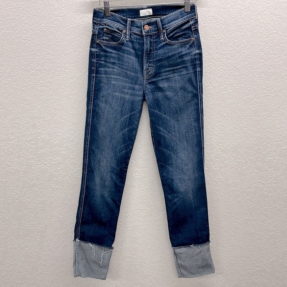 Mother Jeans Pony Boy Ankle Dark Wash Jeans in 24 - Picture 1 of 8